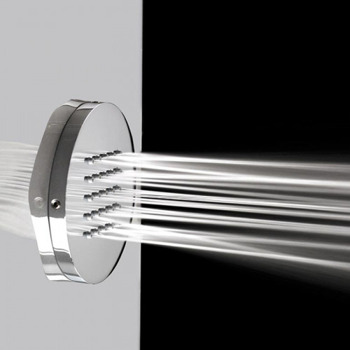 Боковая форсунка Bossini Tondo Flat I00175.073 Черная матовая латунь на стену