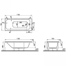 Акриловая ванна Vitra Optimum Neo 170x75 64570001000 без гидромассажа