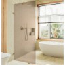 Душевая перегородка Maybah Glass MGD-265-3 790x1950 коннектор стена-стекло Золото стекло бронзовое матовое