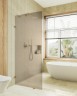 Душевая перегородка Maybah Glass MGD-265-3 790x1950 коннектор стена-стекло Золото стекло бронзовое матовое