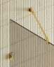 Душевая перегородка Maybah Glass MGD-265-3 790x1950 коннектор стена-стекло Золото стекло бронзовое матовое