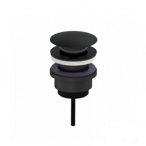 Донный клапан Oliveeka OL-SS07-MB click-clack цвет Черный матовый