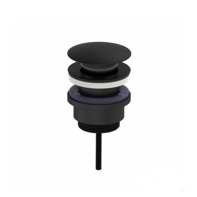 Донный клапан Oliveeka OL-SS07-MB click-clack цвет Черный матовый