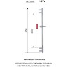 Душевая штанга Remer 317V Хром латунь на стену