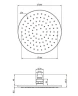 Верхний душ Fima Carlo Frattini Showerhead F2117/2CR цвет Хром