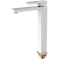 Смеситель для раковины Gappo G17-8 G1017-2 Белый Хром латунь