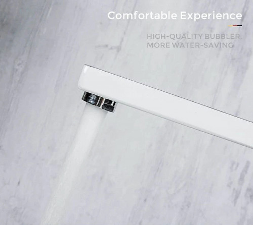 Смеситель для раковины Gappo G17-8 G1017-2 Белый Хром латунь