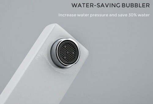 Смеситель для раковины Gappo G17-8 G1017-2 Белый Хром латунь