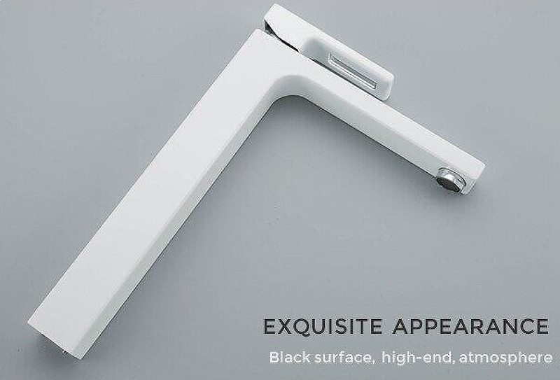 Смеситель для раковины Gappo G17-8 G1017-2 Белый Хром латунь