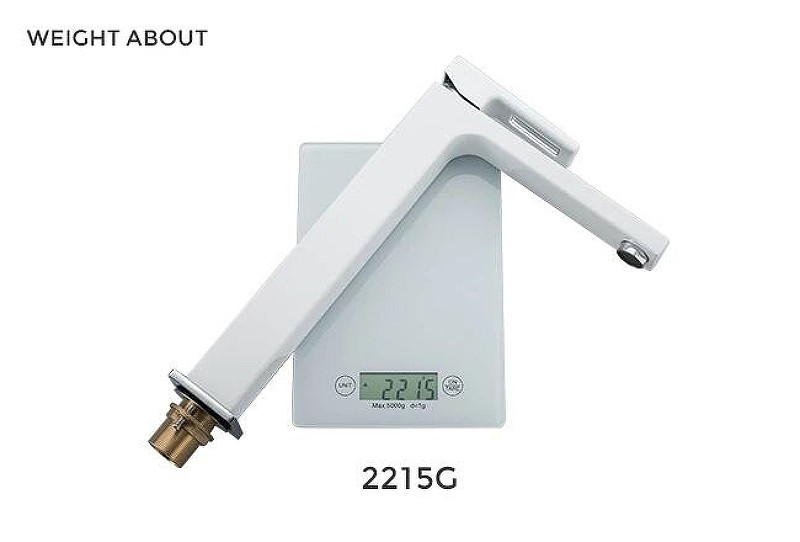 Смеситель для раковины Gappo G17-8 G1017-2 Белый Хром латунь