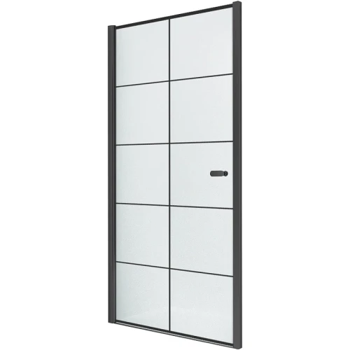 Душевая дверь New Trendy New Varia Black 80 D-0276A профиль Черный стекло прозрачное