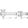 Держатель туалетной бумаги Hansgrohe Logis Universal 41726000 Хром