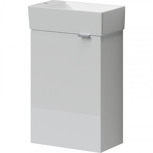 Тумба под раковину Sancos Mini 37 L MN35WL подвесная Белый глянец МДФ / ЛДСП