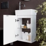 Тумба под раковину Sancos Mini 37 L MN35WL подвесная Белый глянец МДФ / ЛДСП