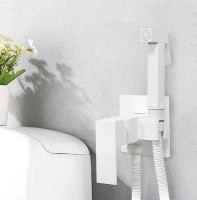 Гигиенический душ со смесителем Boch Mann Resia W CK-P11W BM10415 Белый матовый латунь встраиваемый