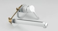 Смеситель для раковины Gappo G03-8 G1003-28 Белый Хром латунь встраиваемый