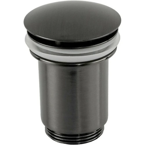 Донный клапан Remer 904CC114CFP click-clack Черный брашированный хром