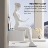 Комплект унитаза биде с инсталляцией Abber Rechteck AC1216S-AC0101P2 цвет Белый с сиденьем Микролифт