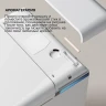 Комплект унитаза биде с инсталляцией Abber Rechteck AC1216S-AC0101P2 цвет Белый с сиденьем Микролифт