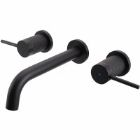 Смеситель для раковины Vincea Groove VBFW-4G1MB Черный матовый латунь встраиваемый