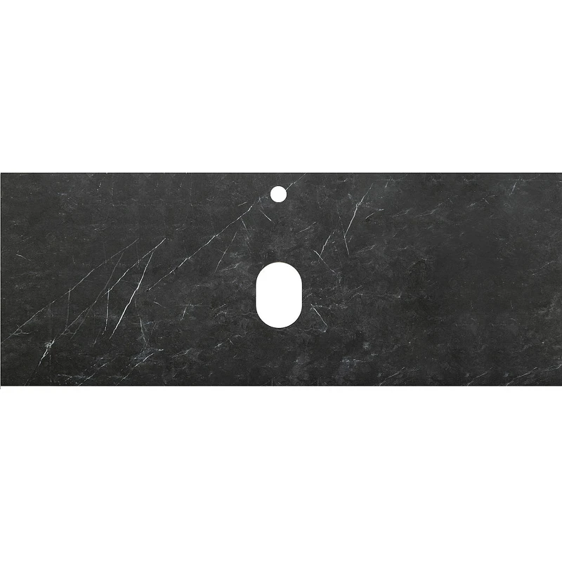 Столешница под раковину BelBagno 120 KEP-120-MNO Marmo Nero Opaco искусственный камень (литьевой мрамор)