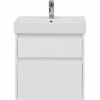 Тумба с раковиной Aquanet Nova Lite 60 245240 подвесная Белая глянцевая МДФ / ЛДСП