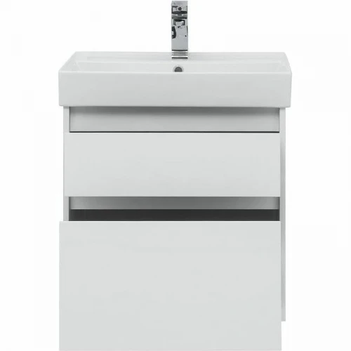 Тумба с раковиной Aquanet Nova Lite 60 245240 подвесная Белая глянцевая МДФ / ЛДСП