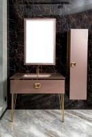 Зеркало Boheme Armadi Art Lucido 70 567-PU с подсветкой Лиловый МДФ / ЛДСП, стекло