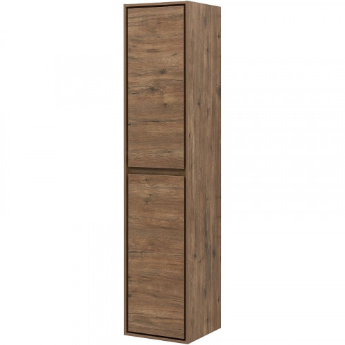 Шкаф пенал Aquanet Милан 35 336388 подвесной Дуб рустикальный МДФ / ЛДСП