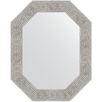 Зеркало Evoform Polygon 76х61 BY 7194 в багетной раме - Волна хром 90 мм стекло