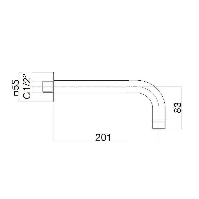 Излив для смесителя Webert Sax Evolution SE0371740 Белый матовый