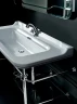 Раковина Kerasan Waldorf 120 4144K1bi/cr*1 Белая фарфор подвесная, полувстраиваемая