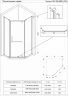 Душевой уголок Veconi Rovigo RV-36 80x80 RV36-80-01-C5 профиль Хром стекло прозрачное