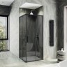 Душевой уголок Maybah Glass MGY-1334-6 1000x1000x1950 раздвижной профиль Черный стекло графитовое