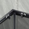 Душевой уголок Maybah Glass MGY-1334-6 1000x1000x1950 раздвижной профиль Черный стекло графитовое