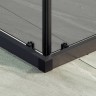 Душевой уголок Maybah Glass MGY-1334-6 1000x1000x1950 раздвижной профиль Черный стекло графитовое