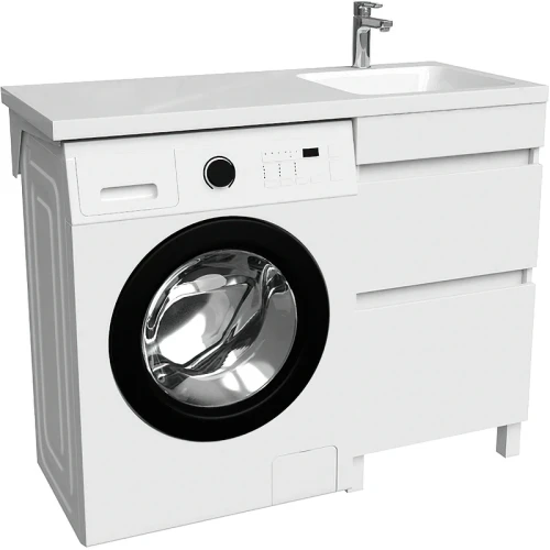 Тумба с раковиной Iddis Optima Home 110 R OPH11RBi95K Белый МДФ / ЛДСП