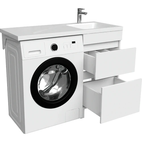 Тумба с раковиной Iddis Optima Home 110 R OPH11RBi95K Белый МДФ / ЛДСП