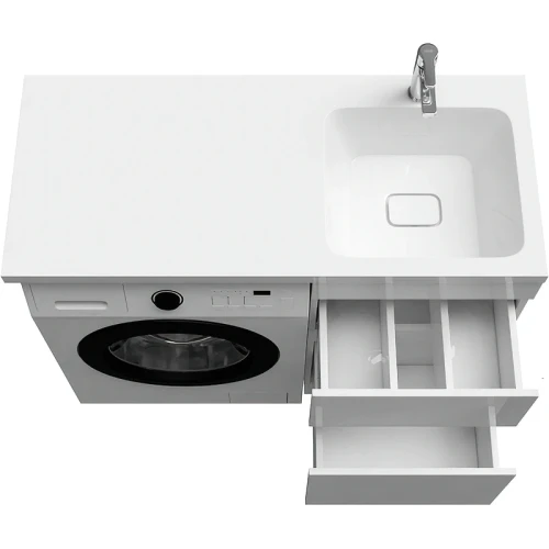 Тумба с раковиной Iddis Optima Home 110 R OPH11RBi95K Белый МДФ / ЛДСП