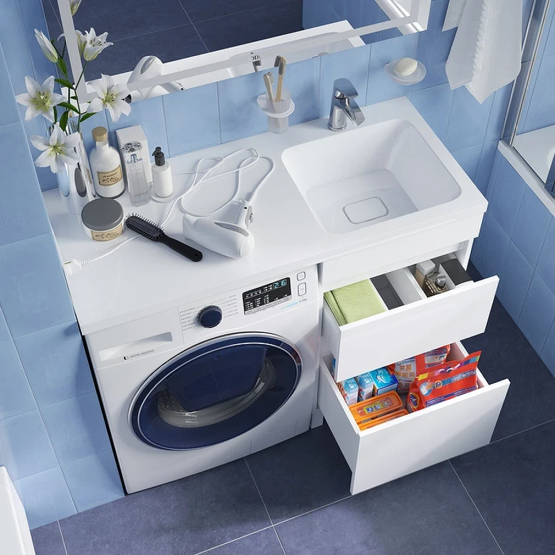 Тумба с раковиной Iddis Optima Home 110 R OPH11RBi95K Белый МДФ / ЛДСП