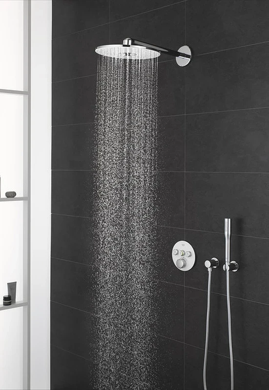 Верхний душ Grohe Rainshower SmartActive 26475LS0 Хром Белая луна