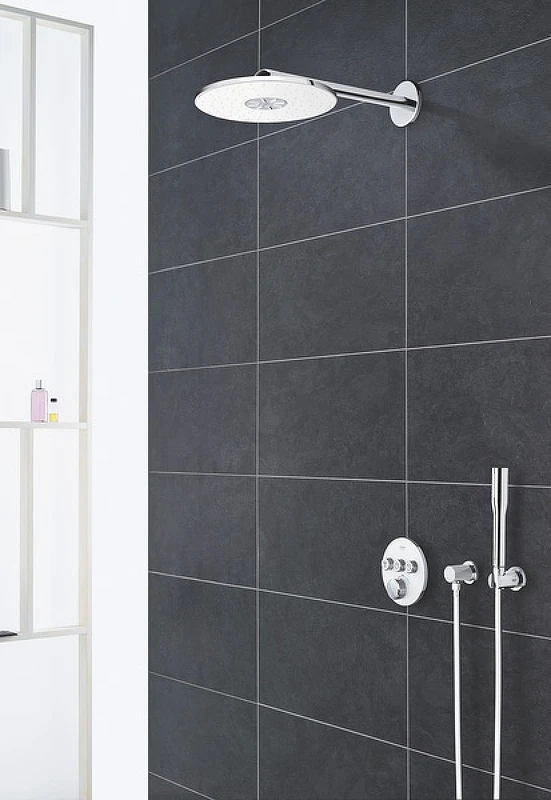 Верхний душ Grohe Rainshower SmartActive 26475LS0 Хром Белая луна