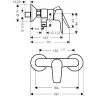 Смеситель для душа Hansgrohe Talis E 71760990 Золото полированное латунь на стену