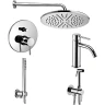 Комплект смесителей Paffoni Light KITZLIG015CR071 Хром латунь