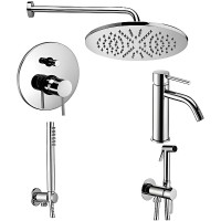 Комплект смесителей Paffoni Light KITZLIG015CR071 Хром латунь