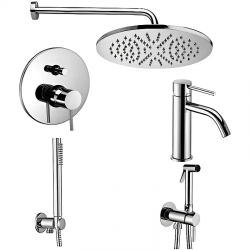 Комплект смесителей Paffoni Light KITZLIG015CR071 Хром латунь