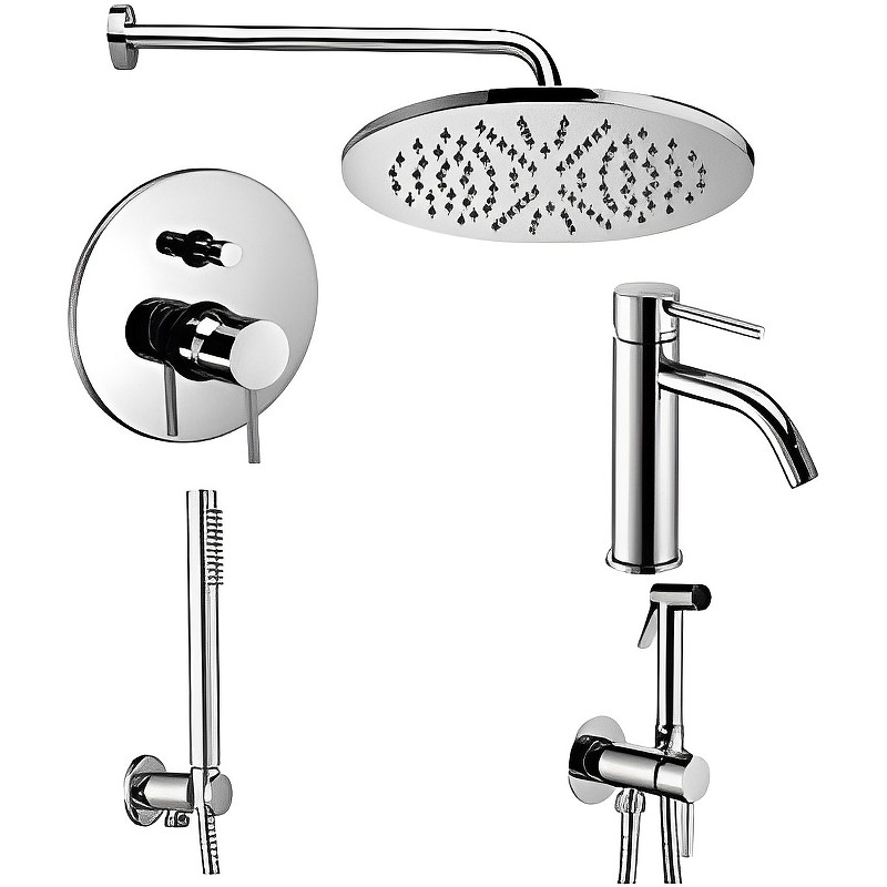 Комплект смесителей Paffoni Light KITZLIG015CR071 Хром латунь