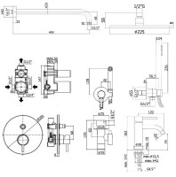 Комплект смесителей Paffoni Light KITZLIG015CR071 Хром латунь
