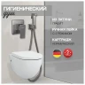 Гигиенический душ со смесителем Hansberge Cubito H3070BG цвет Графит