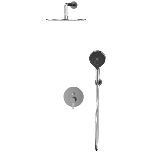 Душевая система Whitecross Y brushed nickel YSET04TOPNIB Брашированный никель латунь встраиваемый